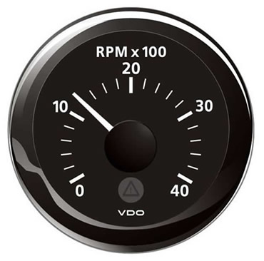 Marine Rev Counter 4000 RPM gauges